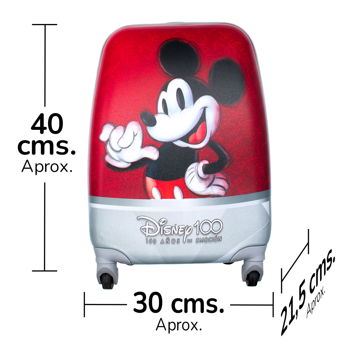 Maleta de Viaje Mickey 16” Trolley Disney 100